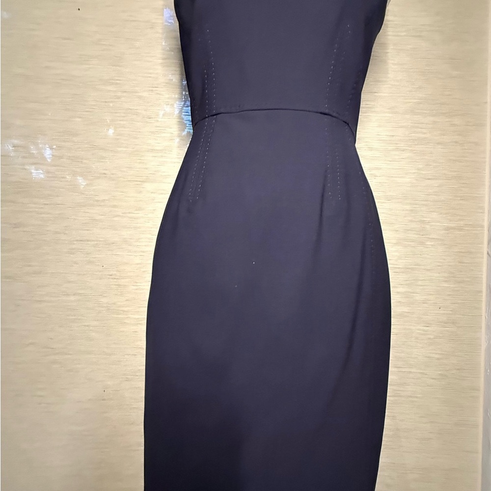 Brooks Brothers Classic Dark Blue Midi Dress